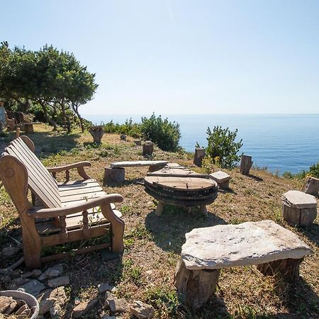 Coin De Paradis Vue Dominante Sur Mer, Montagne Et Tour Genoise Avec Jacuzzi Pino Exterior foto